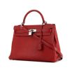 Hermes Kelly 32 cm handbag in red Garance togo leather - 00pp thumbnail