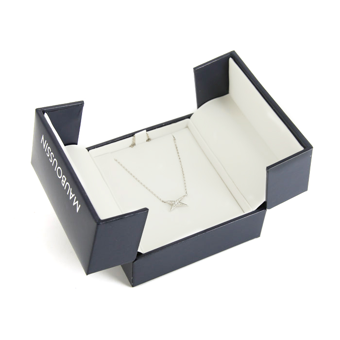 Collana Mauboussin Valentine For You in oro bianco e diamanti - Detail D2