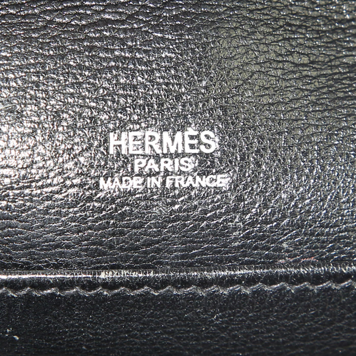 Hermes V bag in black epsom leather - Detail D3