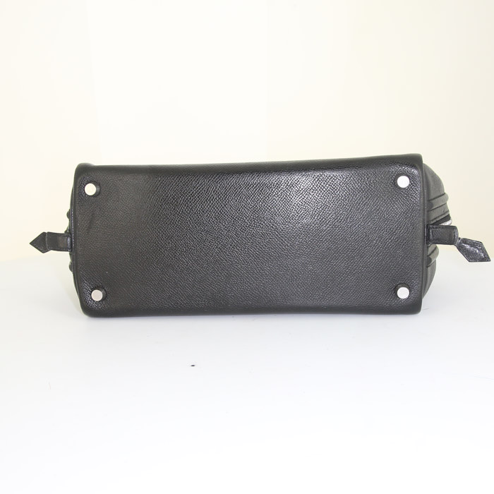Bolso Hermes V en cuero epsom negro - Detail D4
