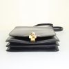 Sac porté épaule Hermès Chantilly en cuir box bleu-nuit - Detail D5 thumbnail