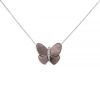 Van Cleef & Arpels Papillon necklace in white gold,  mother of pearl and diamonds - 00pp thumbnail