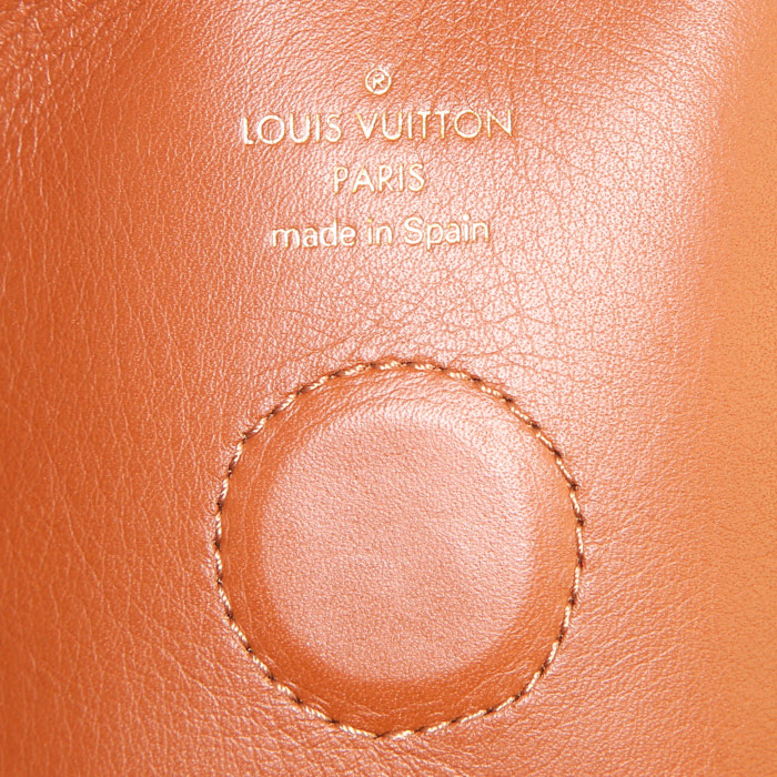 Louis Vuitton Tuileries shopping bag in brown monogram canvas and brown leather - Detail D3