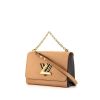 Sac Louis Vuitton Twist moyen modèle en cuir marron camel et noir - 00pp thumbnail