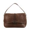 Prada bag in brown leather - 360 thumbnail