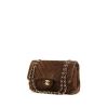 Chanel Timeless handbag in chocolate brown suede - 00pp thumbnail