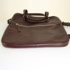 Hermès Hebdo shopping bag in brown Tadelakt leather - Detail D5 thumbnail