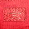 Sac bandoulière Louis Vuitton Montaigne Nano en cuir monogram empreinte rouge - Detail D4 thumbnail