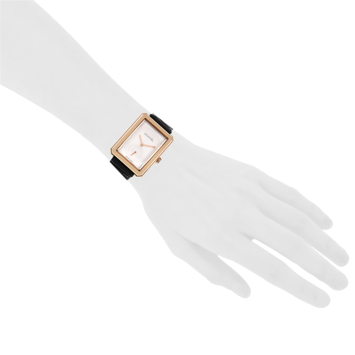 Reloj Chanel Boyfriend de oro rosa Ref : H4315 Circa 2012 - Detail D1