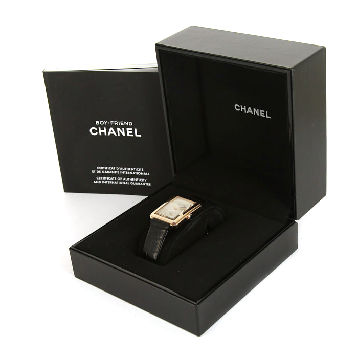 Reloj Chanel Boyfriend de oro rosa Ref : H4315 Circa 2012 - Detail D2