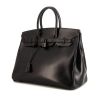 Hermes Birkin So Black 35 cm handbag in black box leather - 00pp thumbnail
