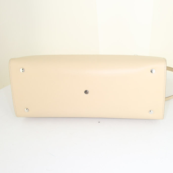 Sac à main Givenchy Horizon en cuir beige - Detail D5