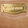 Miu Miu Matelassé shoulder bag in beige quilted leather - Detail D4 thumbnail
