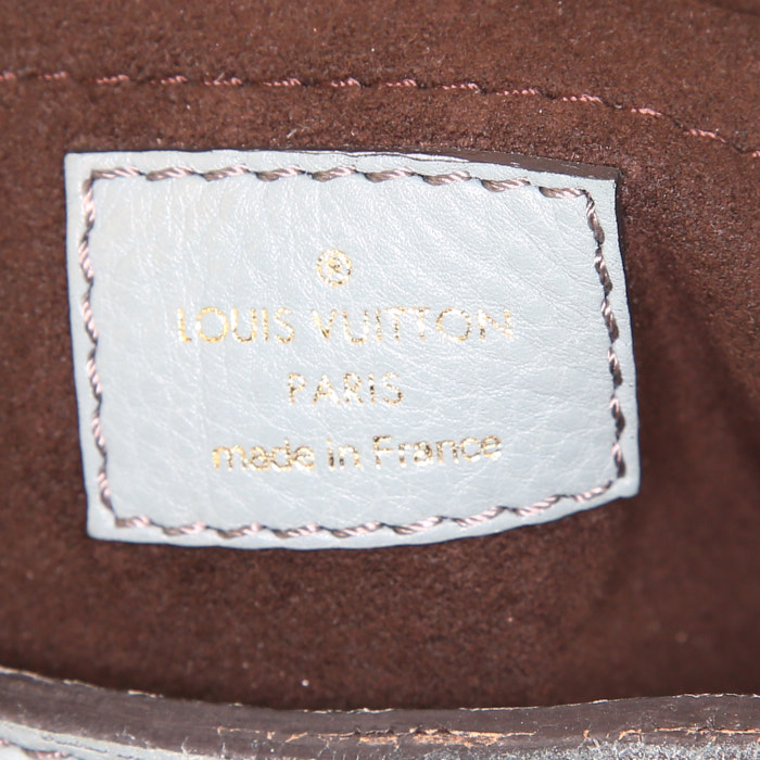 Borsa Louis Vuitton Solar in pelle monogram blu - Detail D3