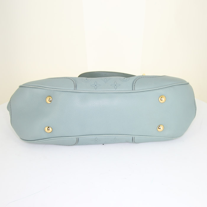 Borsa Louis Vuitton Solar in pelle monogram blu - Detail D4