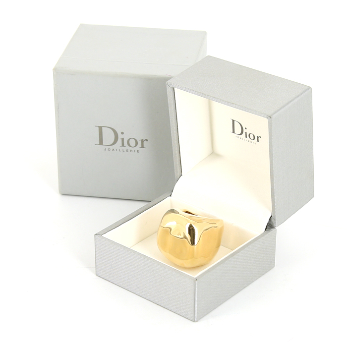 Dior Nougat large model ring in yellow gold - Detail D2