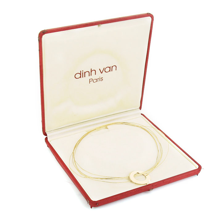 Collar Dinh Van Cible en oro amarillo - Detail D2