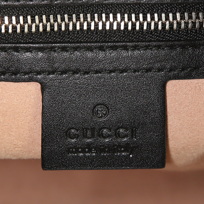 Borsa da spalla o a mano Gucci Dionysus in pelle nera con decoro di animali - Detail D4