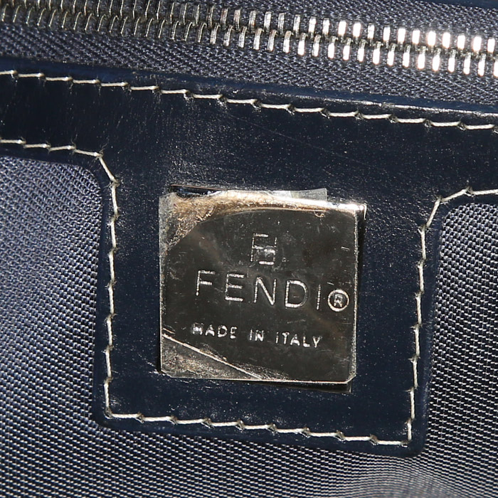 Sac à main Fendi en toile bleue - Detail D3