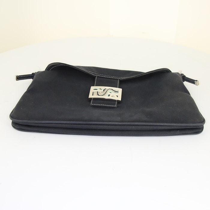 Fendi handbag in blue canvas - Detail D4