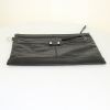 Balenciaga Clip M pouch in black leather - Detail D4 thumbnail