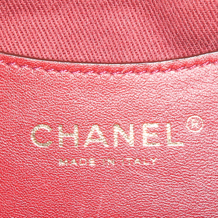 Sac à main Chanel Just Mademoiselle en cuir matelassé noir - Detail D3
