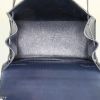 Hermes Kelly 20 cm small model handbag in navy blue box leather - Detail D3 thumbnail