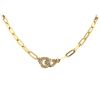 Dinh Van Menottes R15 necklace in yellow gold and diamonds - 00pp thumbnail