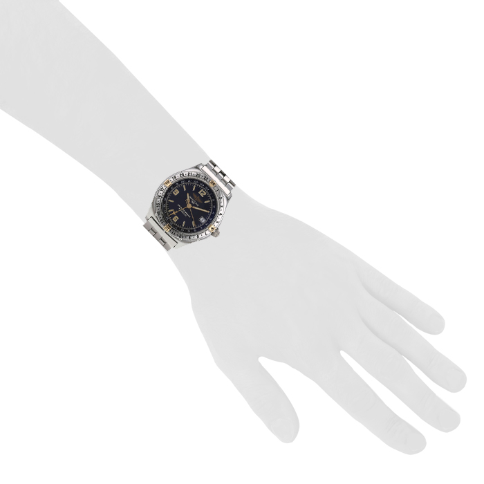 Breitling Antares World watch in stainless steel Ref: B32047 Circa 1990 - Detail D1