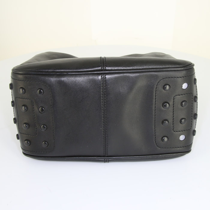 Sac à main Tod's en cuir noir - Detail D4