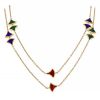 Bulgari Divas' Dream long necklace in yellow gold and colored stones - 00pp thumbnail