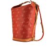 Louis Vuitton America's Cup bag in red monogram canvas and natural leather - 00pp thumbnail