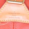 Louis Vuitton America's Cup bag in red monogram canvas and natural leather - Detail D4 thumbnail