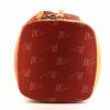 Louis Vuitton America's Cup bag in red monogram canvas and natural leather - Detail D5 thumbnail