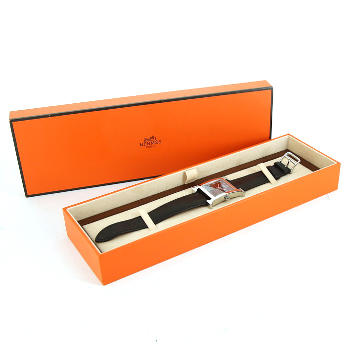 Reloj Hermes Heure H de acero Ref :  HH1.810 Circa  2010 - Detail D2