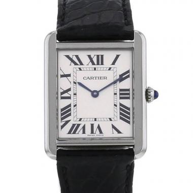 Orologio Cartier Tank Solo  modello grande in acciaio Ref :  3169 Circa  2010