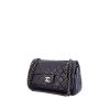 Chanel Timeless handbag in dark blue quilted leather - 00pp thumbnail