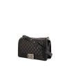 Chanel Boy shoulder bag in black quilted leather - 00pp thumbnail