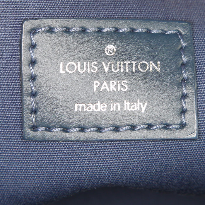 Borsa Louis Vuitton Ségur in pelle Epi blu - Detail D3