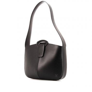 Bolso para llevar al hombro o en la mano Louis Vuitton Rêverie en cuero Epi negro y plexiglás negro