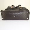 Gucci Bamboo handbag in brown monogram leather - Detail D4 thumbnail