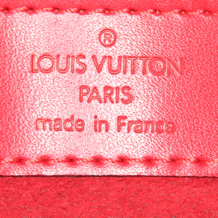 Shopping bag Louis Vuitton Dupleix  in pelle Epi rossa - Detail D3