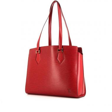 Sac cabas Louis Vuitton Dupleix  en cuir épi rouge