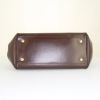 Bolso de mano Louis Vuitton Knightsbridge en lona a cuadros marrón y cuero esmaltado - Detail D4 thumbnail