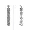 Half-flexible Chopard pendants earrings in white gold and diamonds - 360 thumbnail