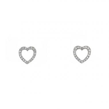 Tiffany & Co. Sterling Silver Elsa Peretti Open Heart Earrings – Raymond  Lee Jewelers