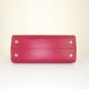 Louis Vuitton Soufflot MM handbag in raspberry pink epi leather - Detail D5 thumbnail