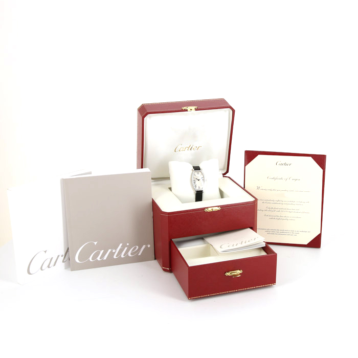 Cartier Tonneau watch in white gold Ref:  2711 Circa  2008