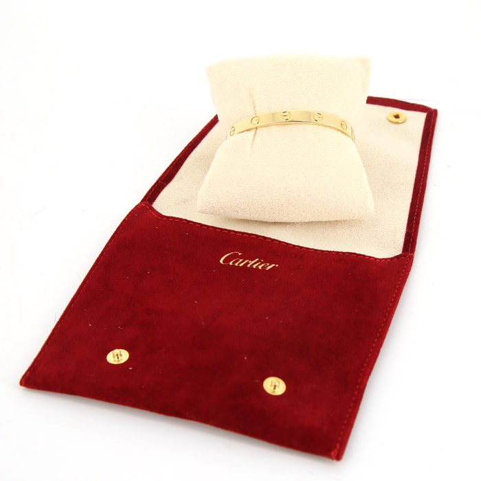 Brazalete Cartier Love en oro amarillo - Detail D2