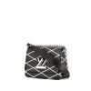 Borsa Louis Vuitton Twist in pelle Epi nera e bianca con motivo - 00pp thumbnail